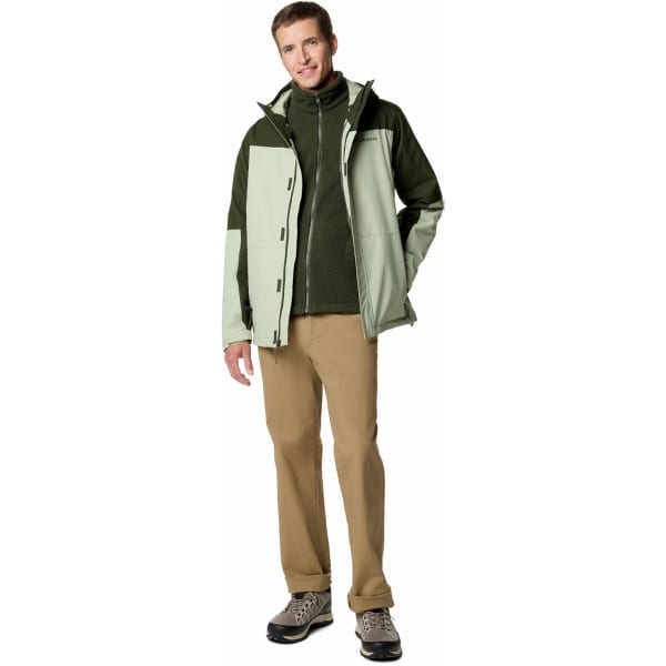 COLUMBIA-HIKEBOUND II INTERCHANGE JACKET SAFARI/GREENSCAPE