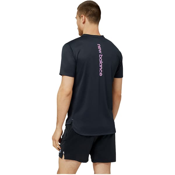 最新コレックション SHORT N-VENT AT RUN BALANCE-IMPACT NEW SLEEVE Trail - BLACK トップス