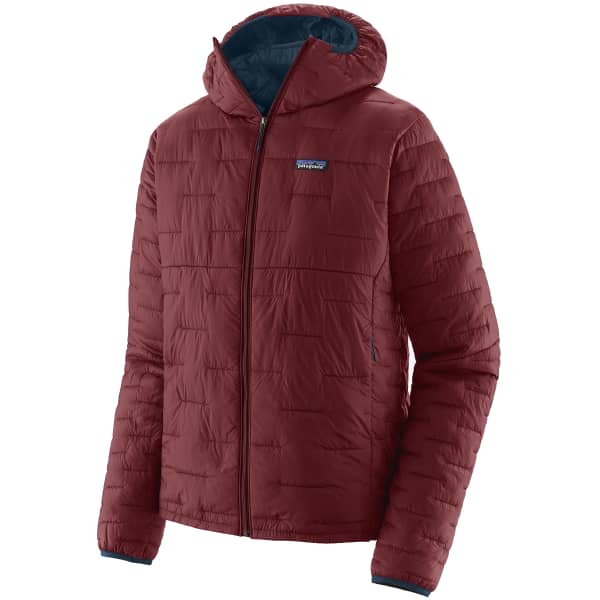 PATAGONIA M S MICRO PUFF HOODY SEQUOIA RED Hiking down jacket