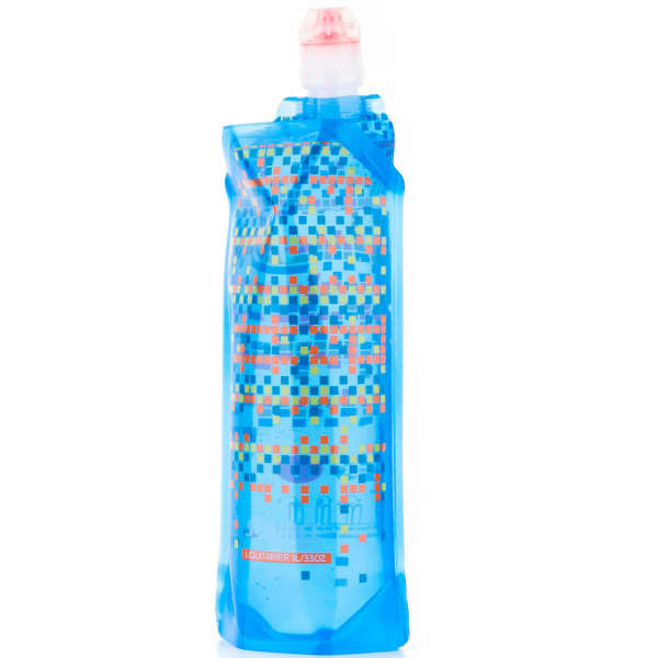 Source Bouteille D'eau Pliable 1L - Ultra-légère, Large Goulot, Idéale Pour Randonnée, Camping Et Voyages