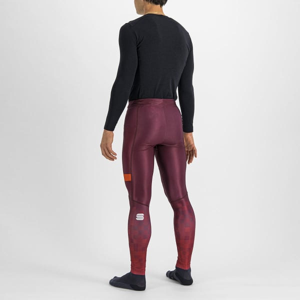 SPORTFUL-SQUADRA TIGHT RED WINE/RED RUMBA - Cross-country ski leggings