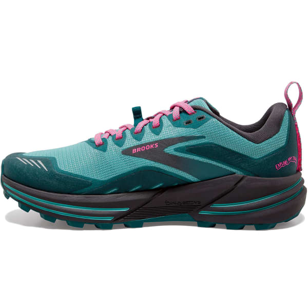 BROOKS CASCADIA 16 W PORCELAIN BLUE CORAL PINK Trail running shoes
