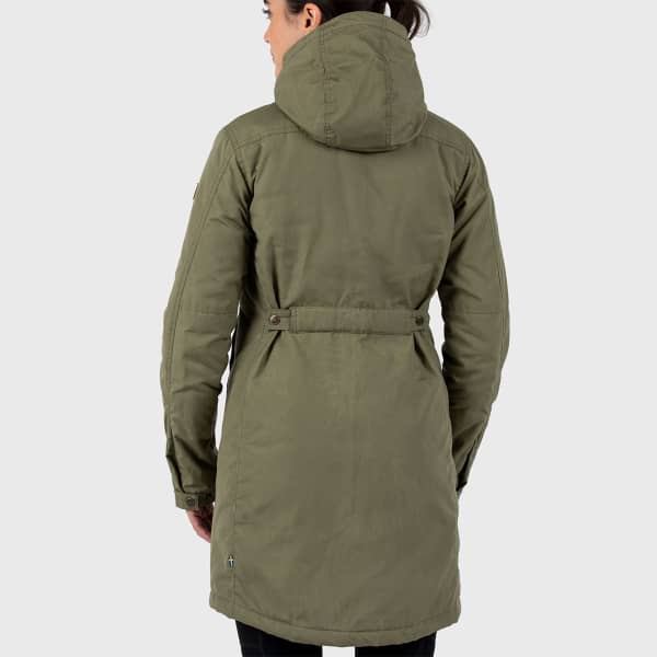 FJALLRAVEN KIRUNA PADDED PARKA W GREEN Veste