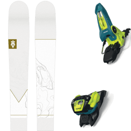 Pack ski alpin MAJESTY MAJESTY HAVOC + MARKER JESTER 18 PRO ID TEAL/FLO-YELLOW - Ekosport