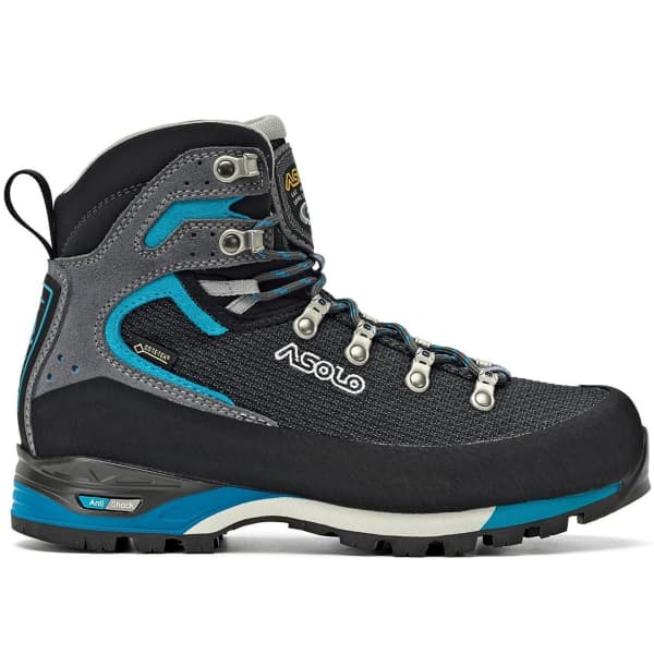 ASOLO CORAX GV W BLACK/PEACOCK BLUE - Mid-rise hiking boot