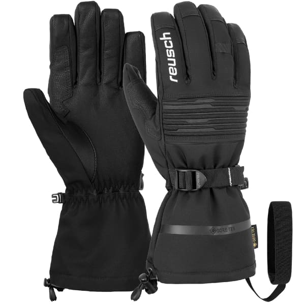REUSCH ISIDRO GORE TEX BLACK WHITE Ski gloves