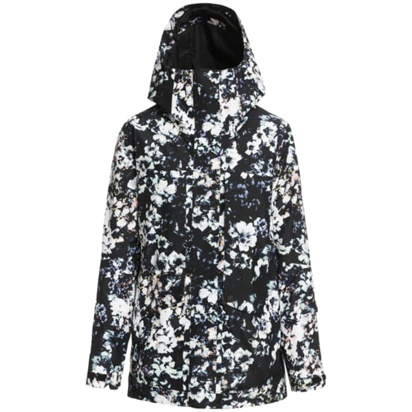 ROXY GORE-TEX GLADE PRINTED JK TRUE BLACK BLACK FLOWERS - Ski jacket