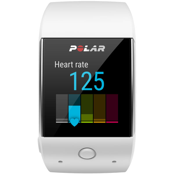 POLAR Montre GPS M600 Blanc avec Capteur de Fréquence Cardiaque