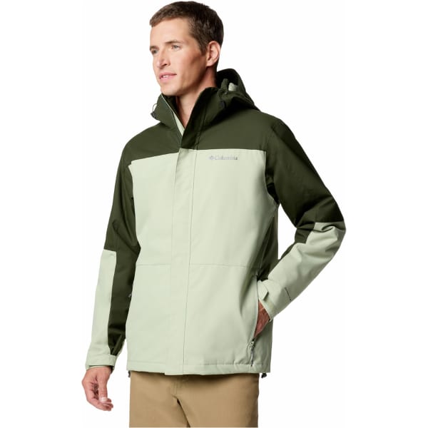 COLUMBIA HIKEBOUND II INTERCHANGE JACKET SAFARI GREENSCAPE Hiking jacket