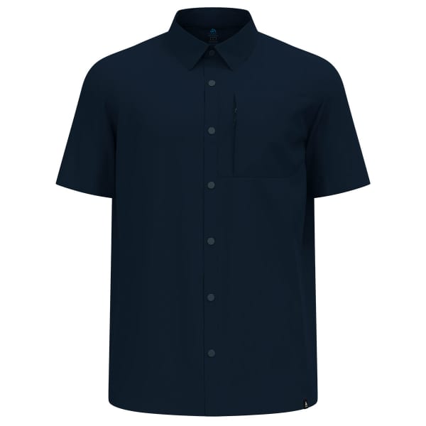 ODLO ESSENTIAL SHIRT S/S DARK SAPPHIRE - camisa senderismo