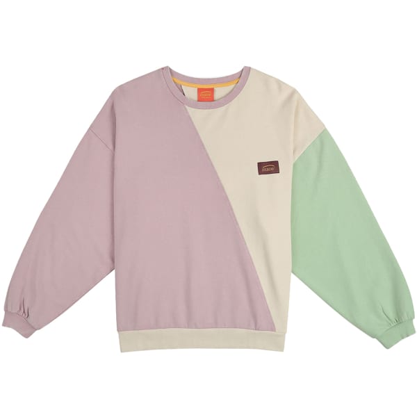 Color block crewneck sweatshirt hot sale