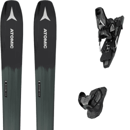 Pack ski ATOMIC ATOMIC MAVERICK 100 TI BK/DARKGREEN + ATOMIC WARDEN 11 MNC L100 BLACK/GOLD - Ekosport