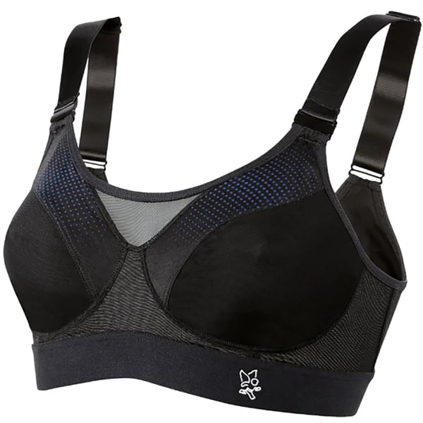 Women's Cross-Straps Light Support Sports Bra - Black