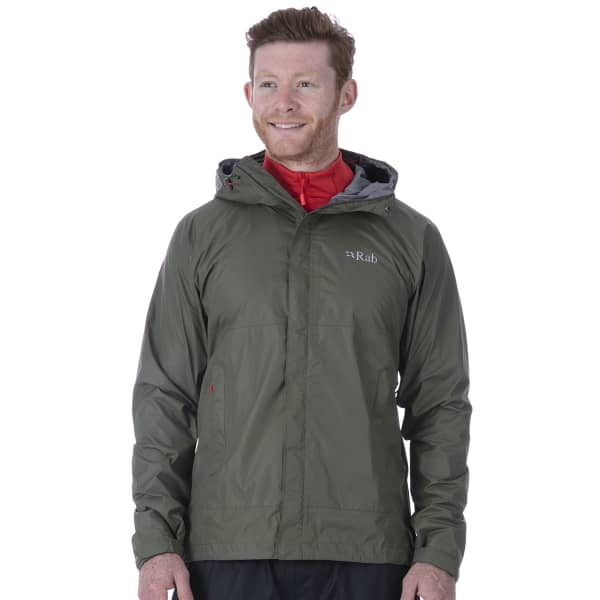 Rab downpour jacket field green clearance