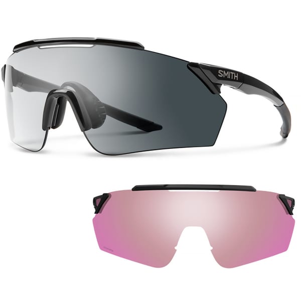 SMITH RUCKUS MATTE BLACK PHOTOCHROMIC CLEAR TO GREY Cycling sunglasses