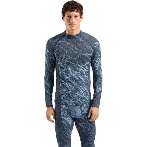 Odlo PERFORMANCE WARM BLACKCOMB BL TOP CREW NECK L/S