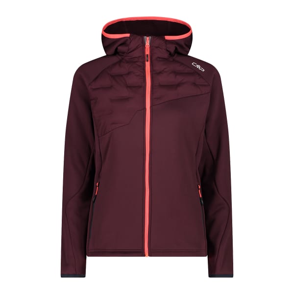 Cmp woman fix hood hybrid jacket clearance