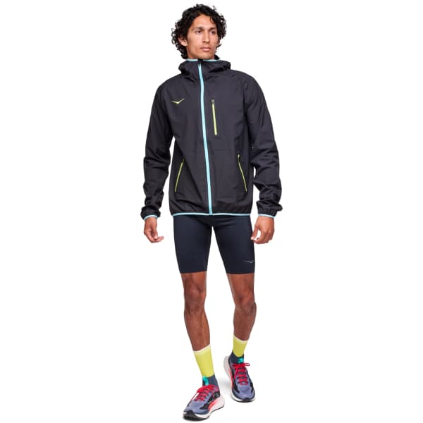 HOKA ONE ONE-TECSKY WATERPROOF JACKET BLACK - Trail running