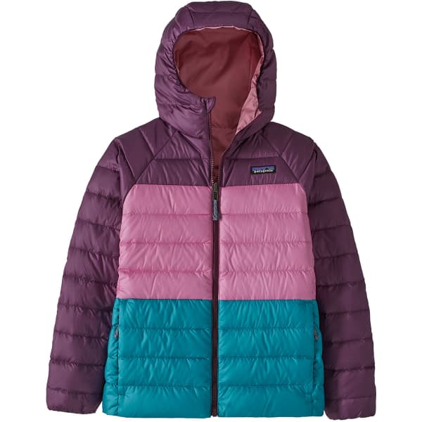 PATAGONIA K S REVERSIBLE DOWN SWEATER HOODY PLANET PINK Ski down jacket