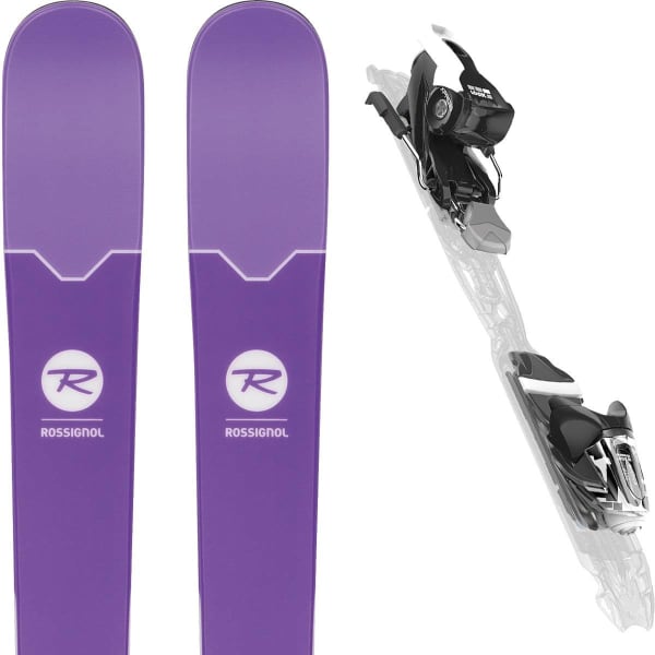 ROSSIGNOL SASSY 7 XPRESS 11 B93 BLACK WHITE 18 Unicolore Alpine ski set