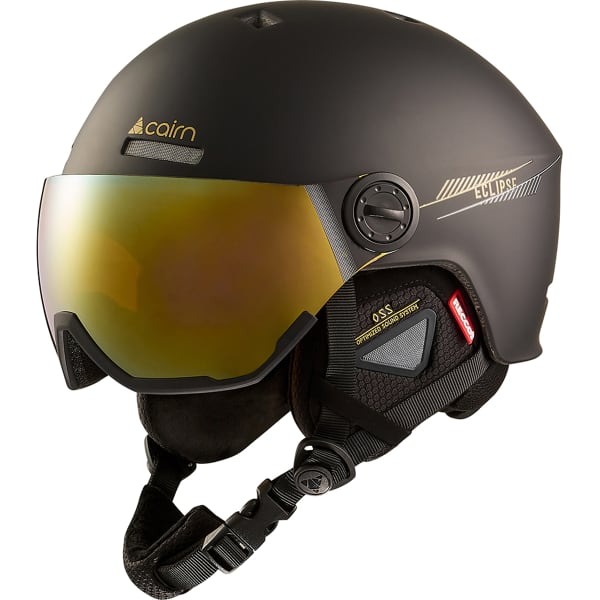 CAIRN ECLIPSE RESCUE BLACK IRIDESCENT GOLD - Ski helmet