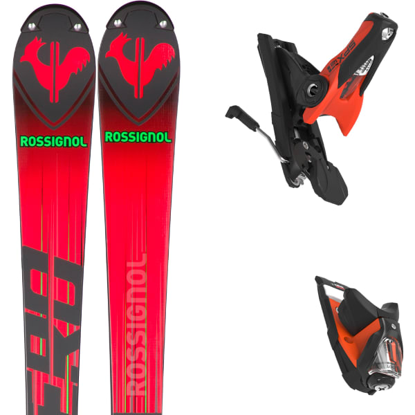 ROSSIGNOL HERO ATHLETE FIS SL FACTORY 165 R22 + SPX 12 ROCKERACE HOT RED 23