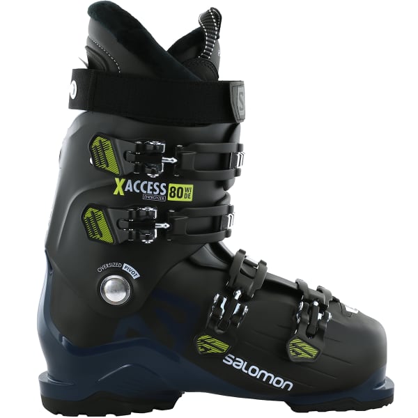 SALOMON-X ACCESS 80 WIDE BLACK PETROL - Alpine ski boots