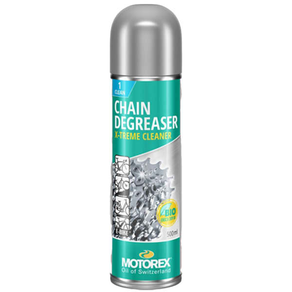 Degreasing bike chain top