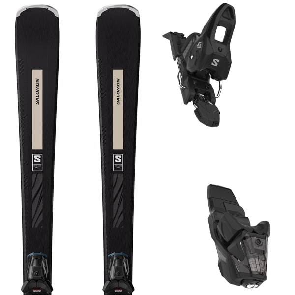 SALOMON S MAX N 6 XT M10 GW L80 BLACK IVORY CREAM MET. Paquete esqui