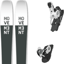 Pack ski MOVEMENT MOVEMENT GO 106 TI + SALOMON WARDEN MNC 13 N WHITE/BLACK - Ekosport