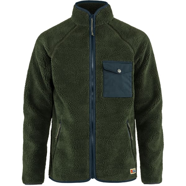 FJALLRAVEN-VARDAG PILE FLEECE M DEEP FOREST - Hiking fleece jacket