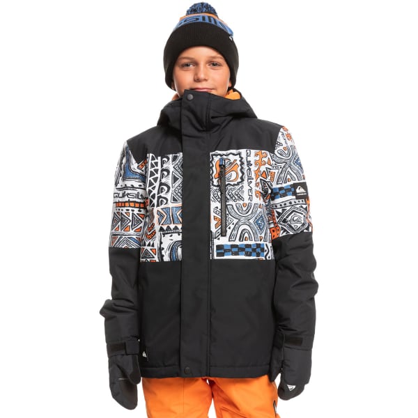 Quiksilver Youth Mission Printed Block Jacket Quiksilver Youth Mission Printed Block Jacket