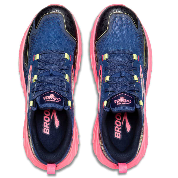 BROOKS-CASCADIA 18 W GREY BLUE/PINK/SUNNY LIME Zapatilla trail