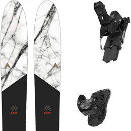 Pack ski alpin DYNASTAR DYNASTAR M-FREE 118 + SALOMON WARDEN MNC 13 BLACK MAT - Ekosport