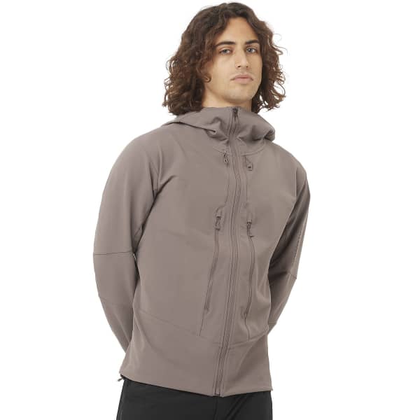 SALOMON OUTPEAK SOFTSHELL IRON - Softshell hiking jacket