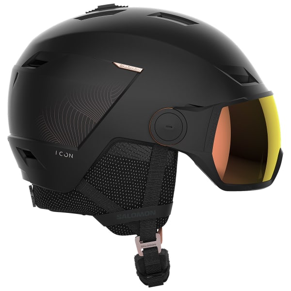 SALOMON ICON LT VISOR PHOTO BLACK Ski helmet