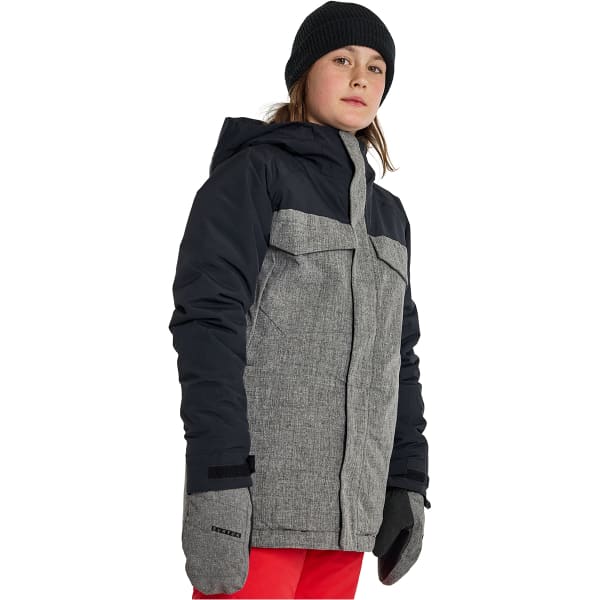 BURTON BOYS COVERT 2.0 2L JACKET TRUE BLACK BOG HEATHER Snowboard jacket