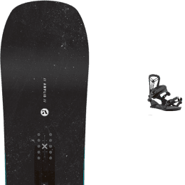 Snowboard AMPLID AMPLID TICKET TWIN  + UNION FLITE PRO BLACK - Ekosport