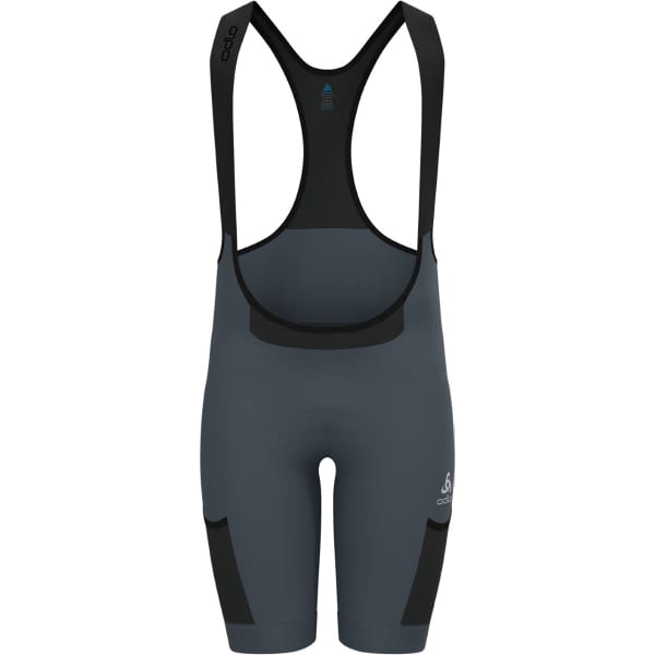 ODLO ZEROWEIGHT CARGO BIB SHORTS DARK SLATE BLACK