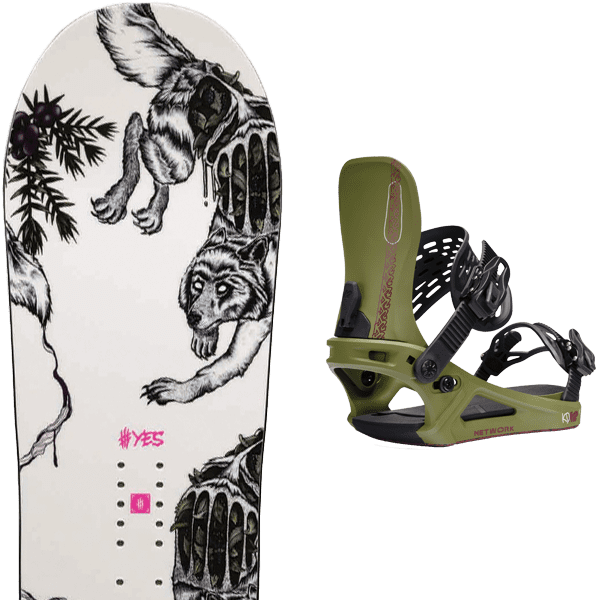 YES HEL YES + Fix - Snowboard set