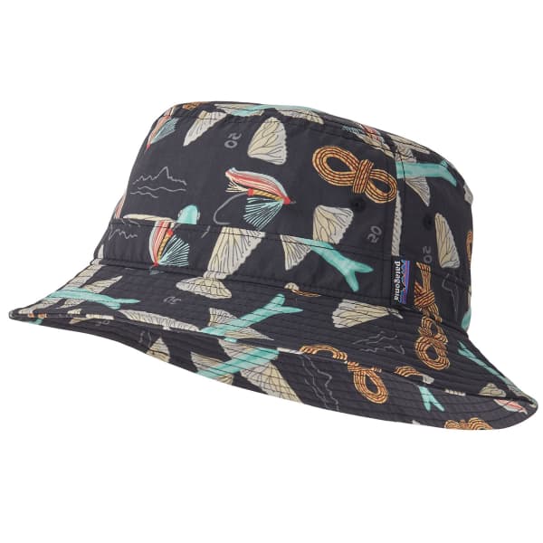 PATAGONIA-WAVEFARER BUCKET HAT FLY 50: INK BLACK - Hiking hat