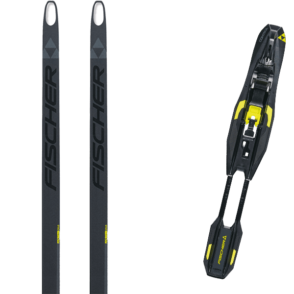 FISCHER-RCS SKATE PLUS STIFF + Fix - Cross-country ski set