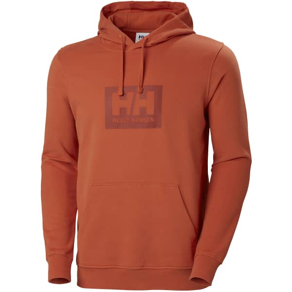 Helly Hansen Logo Hoodie Sudadera con Capucha, Hombre, Rojo