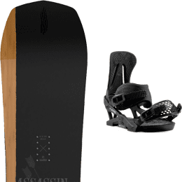 Pack snowboard SALOMON SALOMON ASSASSIN + JONES MERCURY BLACK - Ekosport