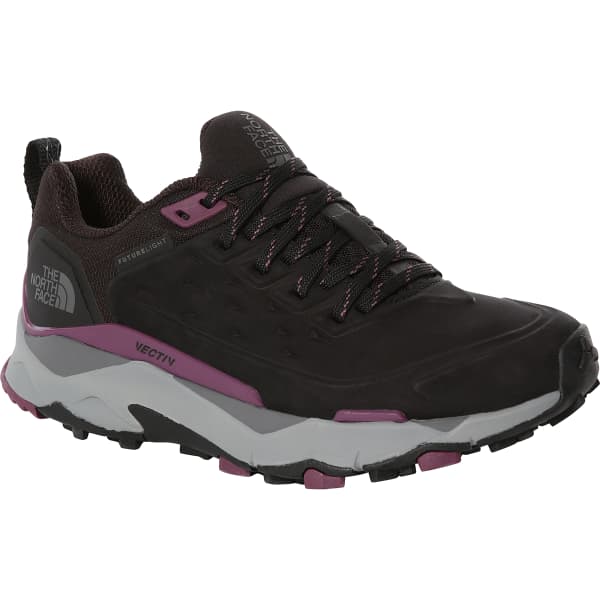Purple and black north face discount