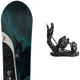 Pack snowboard ROME ROME STALE CREWZER + FLOW NX2 FUSION BLACK - Ekosport