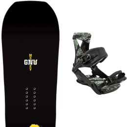 Pack snowboard GNU GNU MONEY + NITRO ZERO BLACK CAMO - Ekosport