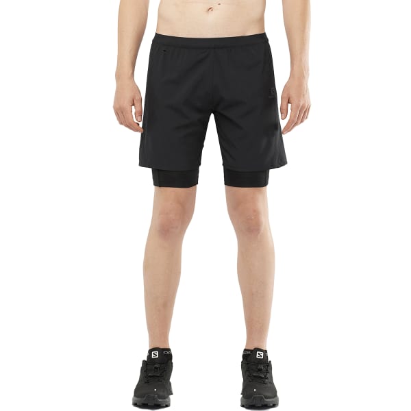 SALOMON CROSS TWINSKIN SHORTS M BLACK Trail running shorts
