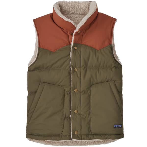 PATAGONIA-M'S REVERSIBLE BIVY DOWN VEST BASIN GREEN - Jacket