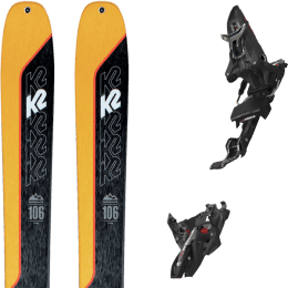 Pack ski K2 K2 WAYBACK 106 + MARKER KINGPIN MWERKS 12 100-125MM BLK/RED - Ekosport